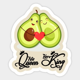 His Queen and Her King Sticker